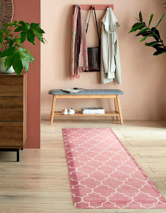 Anti-Fatigue Rose Pink 2' x 3' Comfort Standing Mat for Kitchen, Bath, Laundry Room, Office Colorful PVC Durable Non-Slip Water Resistant Spill Proof Rug Thick Rubber for Sale at Rug Engine