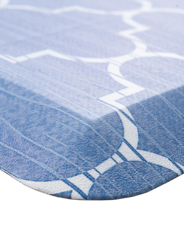 Anti-Fatigue Blue 2' x 5' Comfort Standing Mat for Kitchen, Bath, Laundry Room, Office Colorful PVC Durable Non-Slip Water Resistant Spill Proof Rug Thick Rubber for Sale at Rug Engine