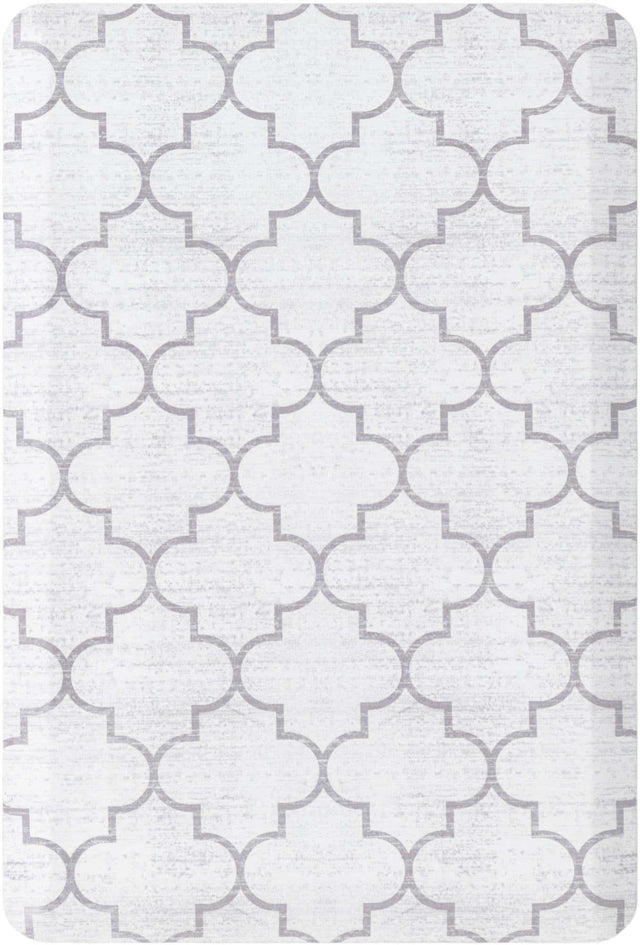 Anti-Fatigue White Gray 2' x 3' Comfort Standing Mat for Kitchen, Bath, Laundry Room, Office Colorful PVC Durable Non-Slip Water Resistant Spill Proof Rug Thick Rubber for Sale at Rug Engine