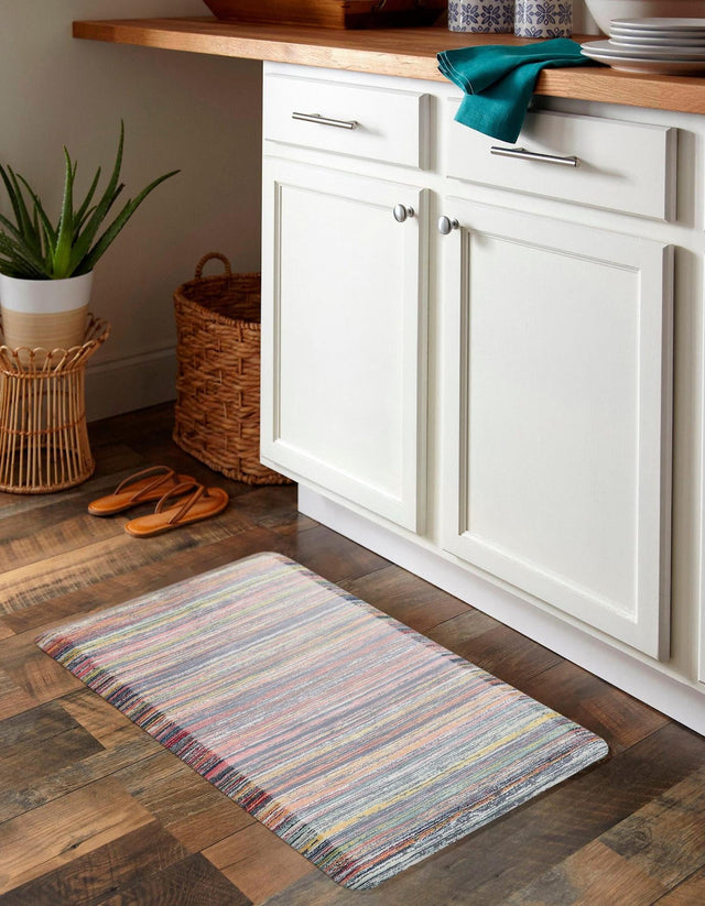 Anti-Fatigue Multicolor 2' x 3' Comfort Standing Mat for Kitchen, Bath, Laundry Room, Office Colorful PVC Durable Non-Slip Water Resistant Spill Proof Rug Thick Rubber for Sale at Rug Engine