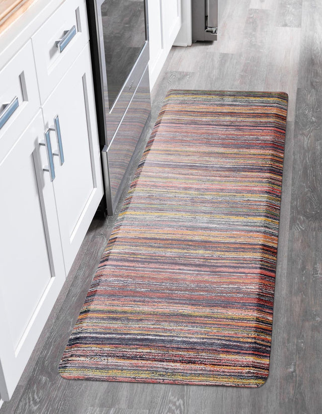 Anti-Fatigue Multicolor 2' x 5' Comfort Standing Mat for Kitchen, Bath, Laundry Room, Office Colorful PVC Durable Non-Slip Water Resistant Spill Proof Rug Thick Rubber for Sale at Rug Engine