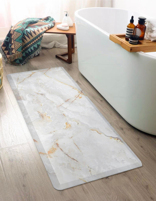 Anti-Fatigue Ivory 2' x 3' Comfort Standing Mat for Kitchen, Bath, Laundry Room, Office Colorful PVC Durable Non-Slip Water Resistant Spill Proof Rug Thick Rubber for Sale at Rug Engine