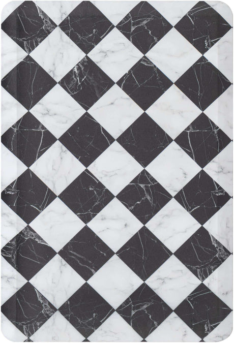 Anti-Fatigue Black and White 2' x 3' Comfort Standing Mat  for Kitchen, Bath, Laundry Room, Office Colorful PVC Durable Non-Slip Water Resistant Spill Proof Rug Thick Rubber for Sale at Rug Engine