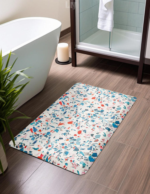 Anti-Fatigue Multicolor 2' x 3' Comfort Standing Mat for Kitchen, Bath, Laundry Room, Office Colorful PVC Durable Non-Slip Water Resistant Spill Proof Rug Thick Rubber for Sale at Rug Engine