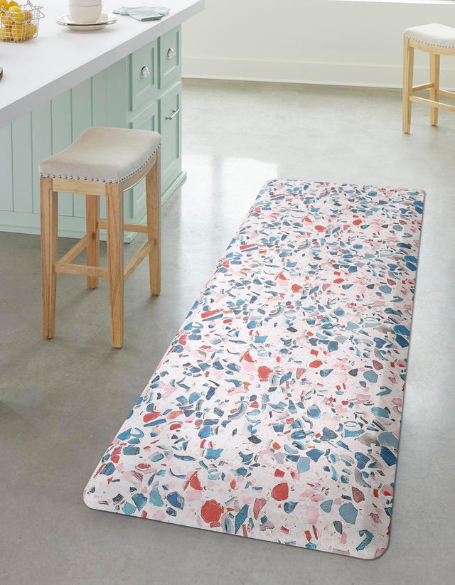 Anti-Fatigue Multicolor 2' x 5' Comfort Standing Mat for Kitchen, Bath, Laundry Room, Office Colorful PVC Durable Non-Slip Water Resistant Spill Proof Rug Thick Rubber for Sale at Rug Engine