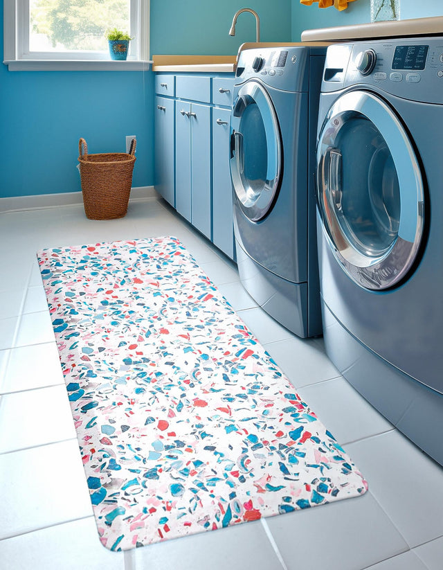 Anti-Fatigue Multicolor 2' x 3' Comfort Standing Mat for Kitchen, Bath, Laundry Room, Office Colorful PVC Durable Non-Slip Water Resistant Spill Proof Rug Thick Rubber for Sale at Rug Engine