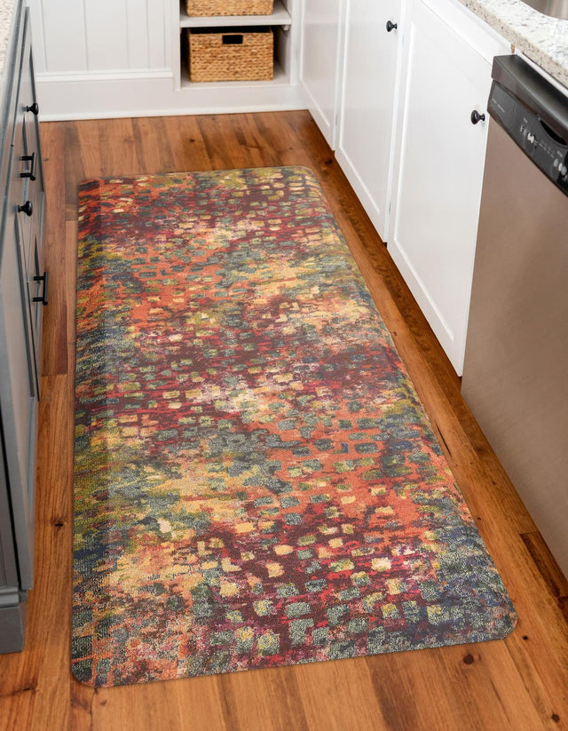 Anti-Fatigue Multicolor 2' x 5' Comfort Standing Mat for Kitchen, Bath, Laundry Room, Office Colorful PVC Durable Non-Slip Water Resistant Spill Proof Rug Thick Rubber for Sale at Rug Engine
