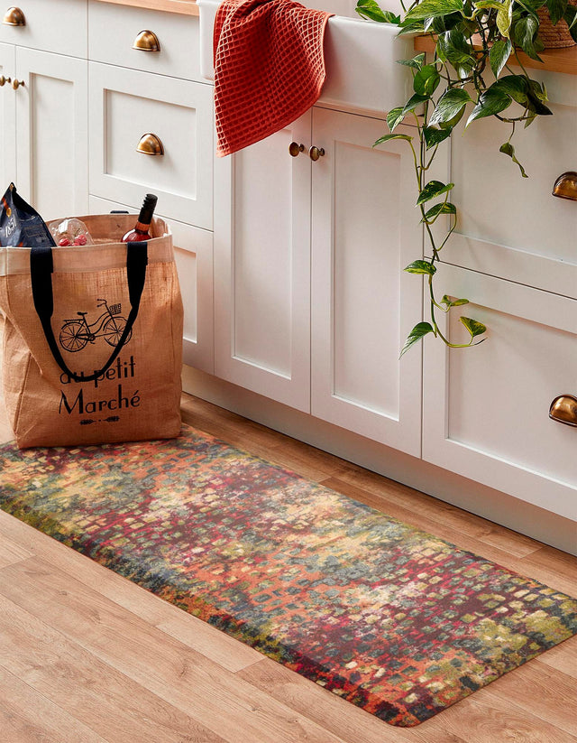 Anti-Fatigue Multicolor 2' x 3' Comfort Standing Mat for Kitchen, Bath, Laundry Room, Office Colorful PVC Durable Non-Slip Water Resistant Spill Proof Rug Thick Rubber for Sale at Rug Engine