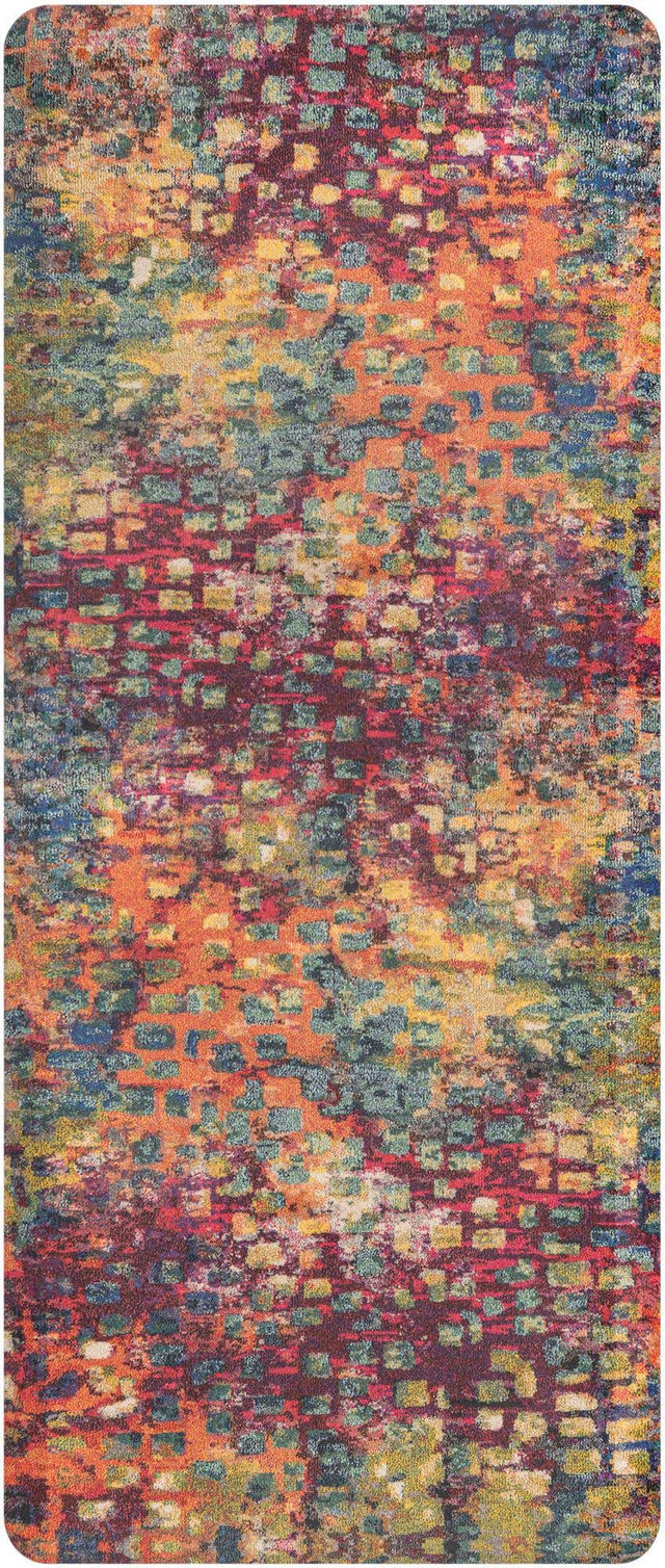 Anti-Fatigue Multicolor 2' x 5' Comfort Standing Mat for Kitchen, Bath, Laundry Room, Office Colorful PVC Durable Non-Slip Water Resistant Spill Proof Rug Thick Rubber for Sale at Rug Engine