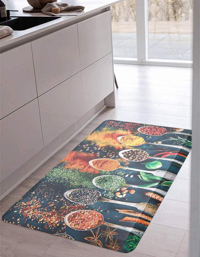 Anti-Fatigue Multicolor 2' x 3' Comfort Standing Mat for Kitchen, Bath, Laundry Room, Office Colorful PVC Durable Non-Slip Water Resistant Spill Proof Rug Thick Rubber for Sale at Rug Engine