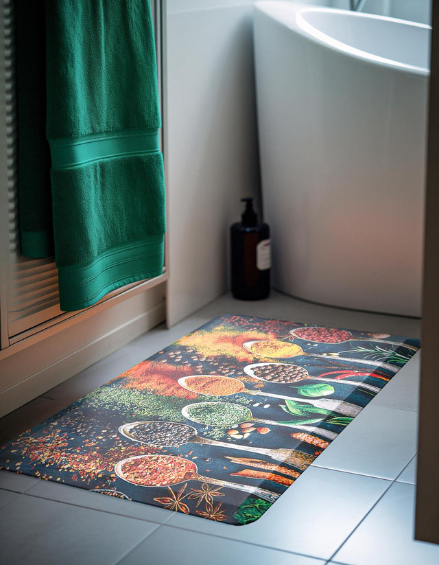 Anti-Fatigue Multicolor 2' x 3' Comfort Standing Mat for Kitchen, Bath, Laundry Room, Office Colorful PVC Durable Non-Slip Water Resistant Spill Proof Rug Thick Rubber for Sale at Rug Engine