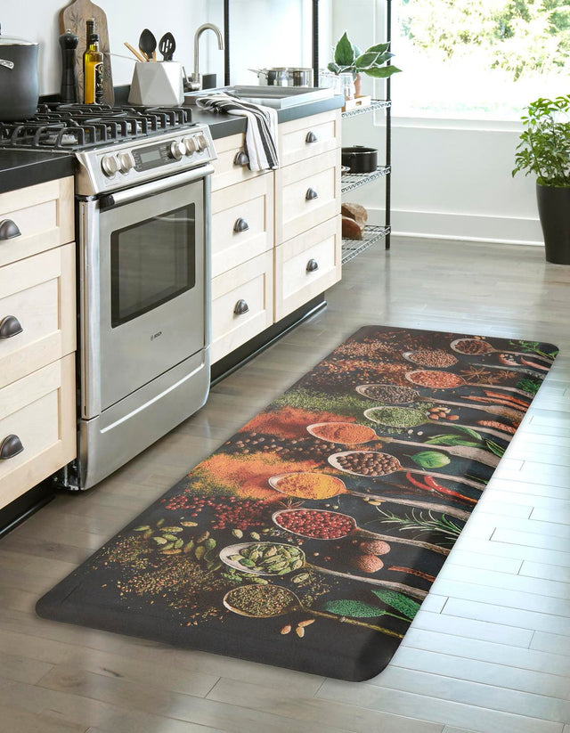 Anti-Fatigue Multicolor 2' x 5' Comfort Standing Mat for Kitchen, Bath, Laundry Room, Office Colorful PVC Durable Non-Slip Water Resistant Spill Proof Rug Thick Rubber for Sale at Rug Engine