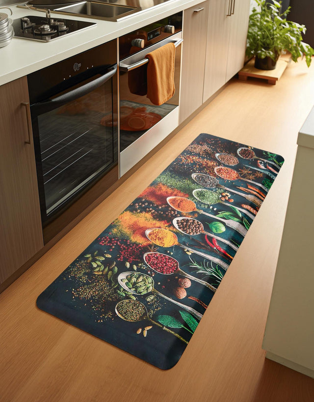 Anti-Fatigue Multicolor 2' x 3' Comfort Standing Mat for Kitchen, Bath, Laundry Room, Office Colorful PVC Durable Non-Slip Water Resistant Spill Proof Rug Thick Rubber for Sale at Rug Engine