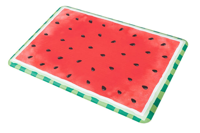 Anti-Fatigue Watermelon Red 2' x 3' Comfort Standing Mat for Kitchen, Bath, Laundry Room, Office Colorful PVC Durable Non-Slip Water Resistant Spill Proof Rug Thick Rubber for Sale at Rug Engine