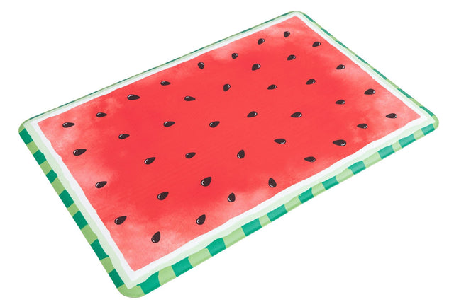 Anti-Fatigue Watermelon Red 2' x 3' Comfort Standing Mat for Kitchen, Bath, Laundry Room, Office Colorful PVC Durable Non-Slip Water Resistant Spill Proof Rug Thick Rubber for Sale at Rug Engine