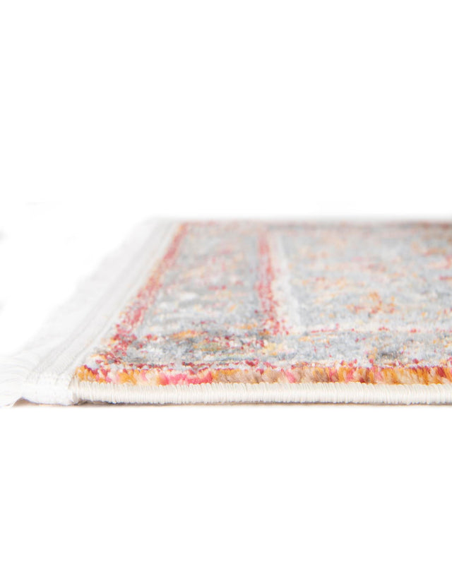 Rust Red 7' 1 x 7' 1 Baracoa Square Area Rug 100% Polypropylene Distressed Vintage Living Dining Room Office Traditional Carpet for Sale at Rug Engine