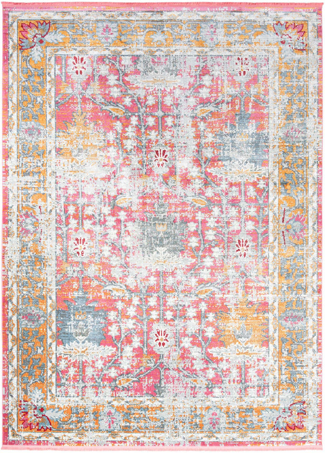 Pink 10' x 13' 1 Paragon Rectangle Area Rug 100% Polypropylene Colorful Vivid Boho Style Modern Carpet for Unique Interiors for Sale at Rug Engine