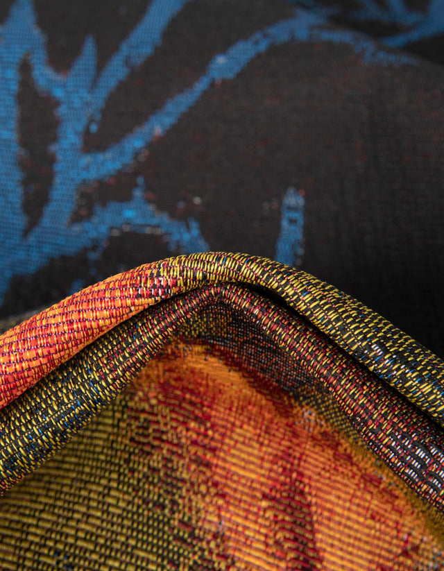Multicolor 6' 1 x 6' 1 Outdoor Coastal Round Area Rug Weather Resistant for Patio, Deck, Terrace, Balcony, Porch 100% Polypropylene Coastal Decor Carpet for Sale at Rug Engine