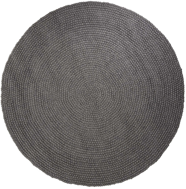 Gray 10' x 10' Felt Ball Round Area Rug Stunning All Natural 100% Wool Luxury Hand Woven Carpet for Modern Home Interiors Soft Touch Marshmallow Rug for Sale at Rug Engine