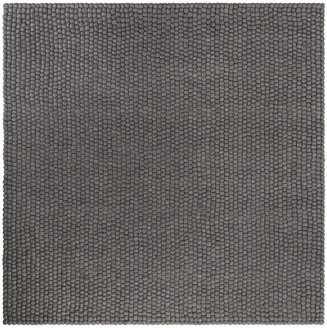 Gray 7' 10 x 7' 10 Felt Ball Square Area Rug Stunning All Natural 100% Wool Luxury Hand Woven Carpet for Modern Home Interiors Soft Touch Marshmallow Rug for Sale at Rug Engine