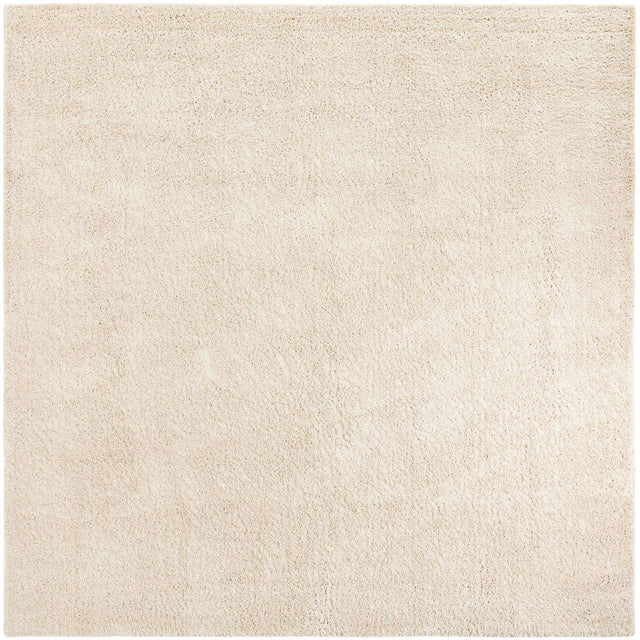 Oatmeal Beige 10' x 10' Soft Solid Shag Square Area Rug Thick Soft Touch Fluffy & Plush Shaggy Pile