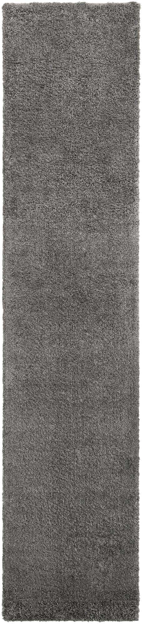 Gray 2' 7 x 12' Solo Runner Area Rug Thick Soft Touch Fluffy & Plush Shaggy Pile Durable Minimalist Carpet for Classic Interior Design for Sale at Rug Engine