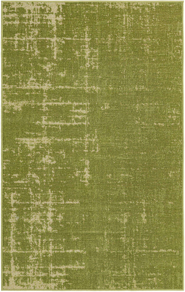 Green 3' 3 x 5' 3 Valencia Rectangle Area Rug Modern Abstract Durable Carpet for Living Room, Dining, Office, Bedrooms, Dorm Rooms for Sale at Rug Engine