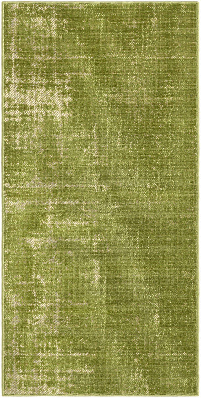 Green 2' x 4' 1 Valencia Runner Area Rug Modern Abstract Durable Carpet for Living Room, Dining, Office, Bedrooms, Dorm Rooms for Sale at Rug Engine