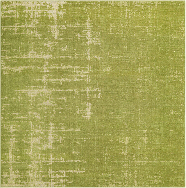 Green 6' 1 x 6' 1 Valencia Square Area Rug Modern Abstract Durable Carpet for Living Room, Dining, Office, Bedrooms, Dorm Rooms for Sale at Rug Engine