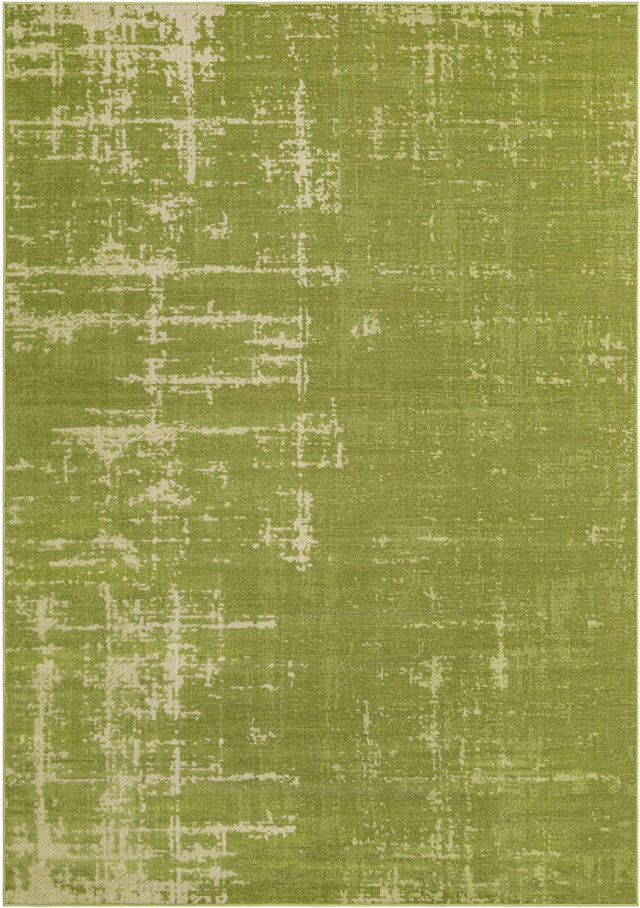 Green 7' 1 x 10' Valencia Rectangle Area Rug Modern Abstract Durable Carpet for Living Room, Dining, Office, Bedrooms, Dorm Rooms for Sale at Rug Engine
