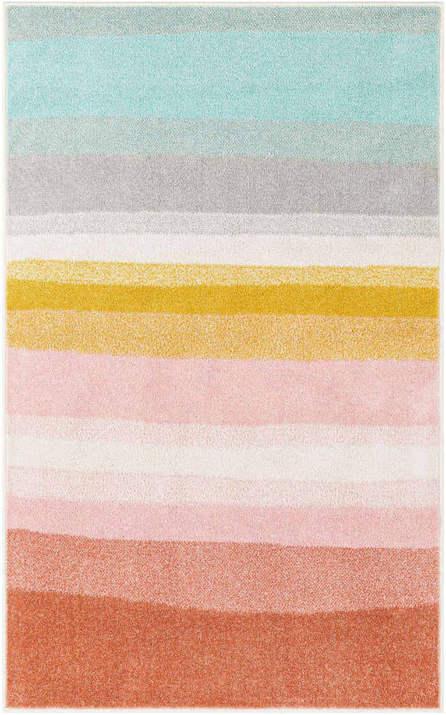 Multicolor 3' 3 x 5' 3 Whimsy Kids Rectangle Area Rug for Baby Nursery, Toddler Playroom, Bedrooms Playful Fun Design Easy Clean Carpet for Sale at Rug Engine