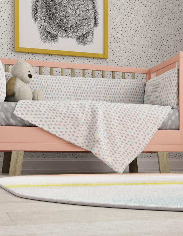 Multicolor 2' 2 x 3' 1 Whimsy Kids Oval Area Rug for Baby Nursery, Toddler Playroom, Bedrooms