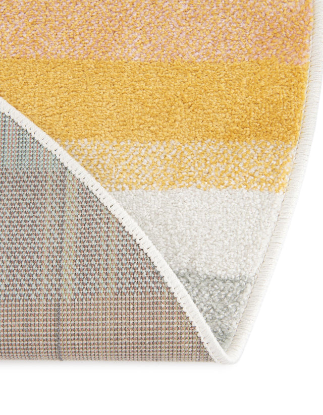 Multicolor 2' 2 x 3' 1 Whimsy Kids Oval Area Rug for Baby Nursery, Toddler Playroom, Bedrooms