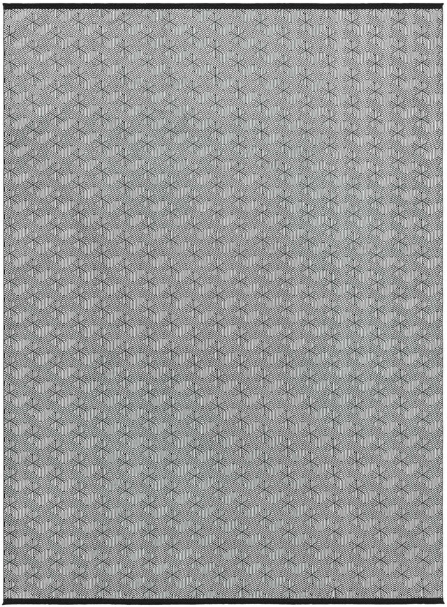 Black and White 9' x 12' Milano Rectangle Area Rug 100% Polyester with Cotton Backing Modern Contemporary Carpet for Home Decor Interior Design for Sale at Rug Engine