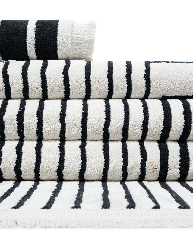 Black and White 9' x 12' Milano Rectangle Area Rug 100% Polyester with Cotton Backing Modern Contemporary Carpet for Home Decor Interior Design for Sale at Rug Engine