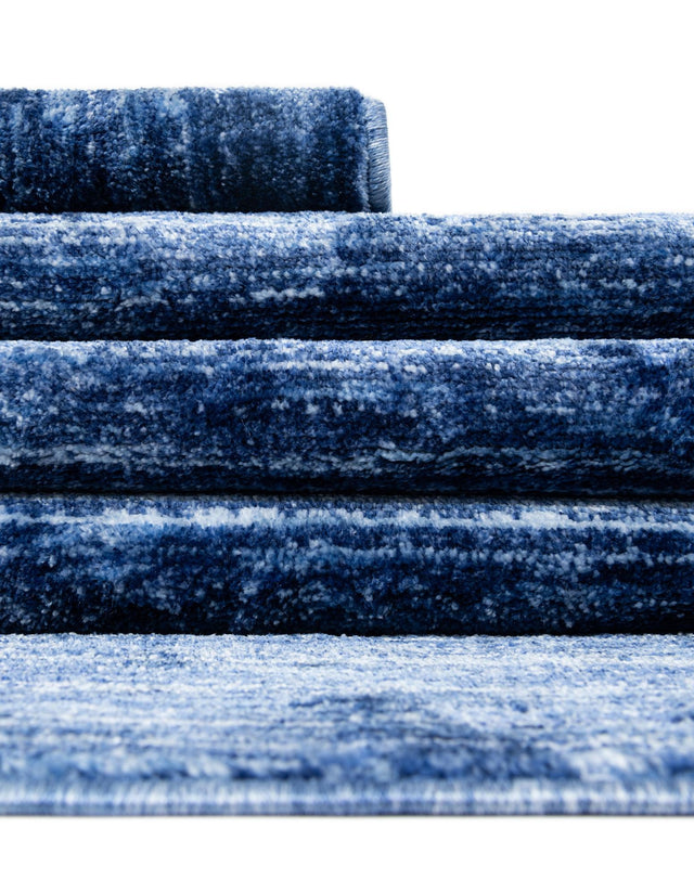 Navy Blue 9' x 12' Gabbeh Rectangle Area Rug 100% Polyester (Space-Dyed Yarn) Stylish Contemporary Carpet for Home Interior Design for Sale at Rug Engine