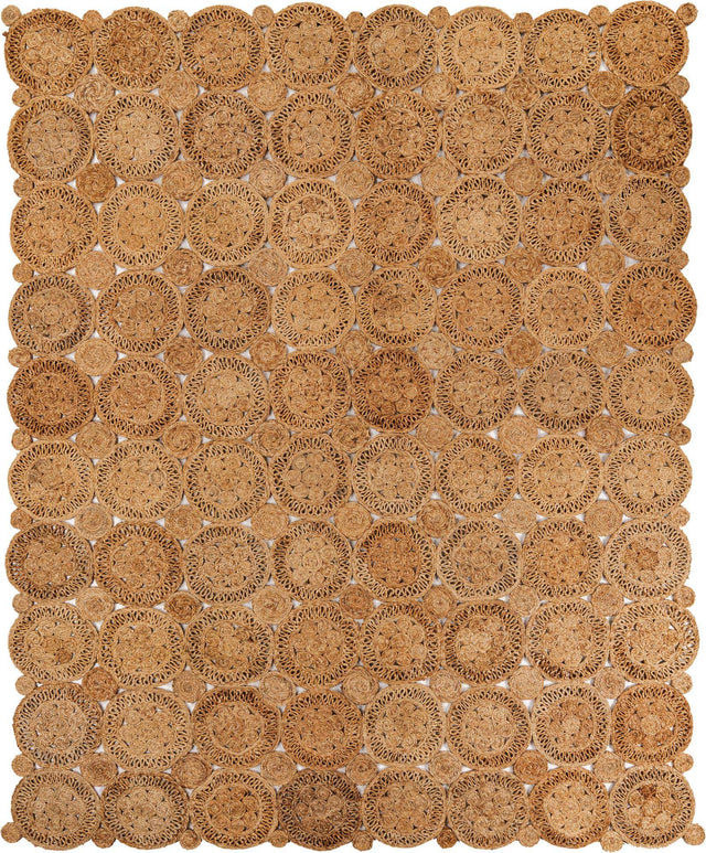 Natural 7' 10 x 10' Braided Jute Rectangle Area Rug 100% Jute Hand Braided Natural Eco-Friendly Boho Style Carpet for Living Rooms Dining Office Space Dorms for Sale at Rug Engine