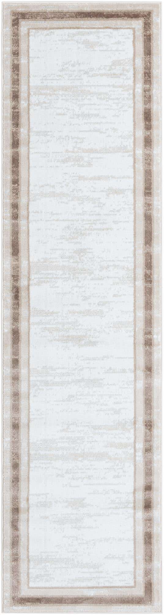 Ivory 2' 7 x 10' Laguna Runner Area Rug 100% Polypropylene Modern Contemporary Carpet for Bedrooms, Living Room, Dining, Office for Sale at Rug Engine