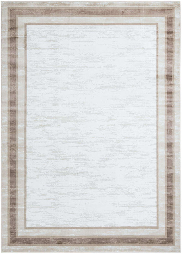Ivory 10' x 14' 1 Laguna Rectangle Area Rug 100% Polypropylene Modern Contemporary Carpet for Bedrooms, Living Room, Dining, Office for Sale at Rug Engine