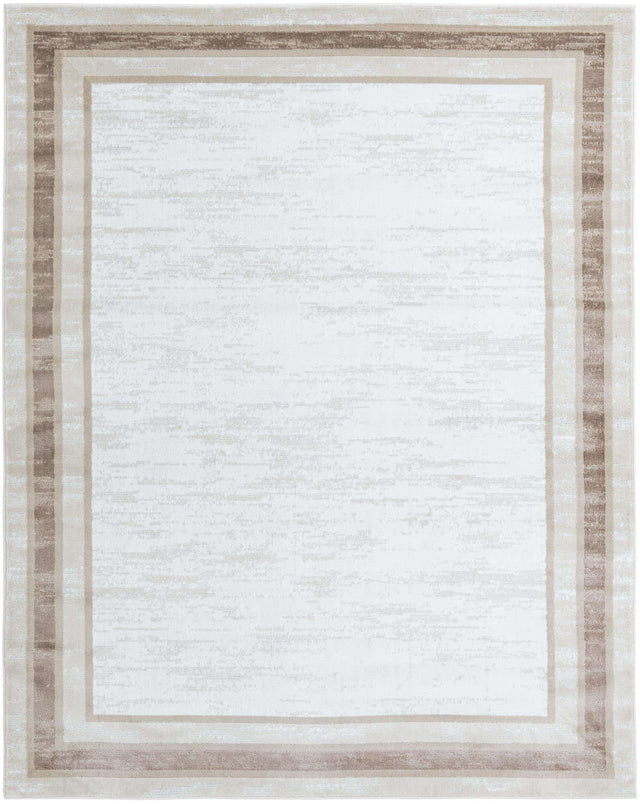 Ivory 7' 10 x 10' Laguna Rectangle Area Rug 100% Polypropylene Modern Contemporary Carpet for Bedrooms, Living Room, Dining, Office for Sale at Rug Engine