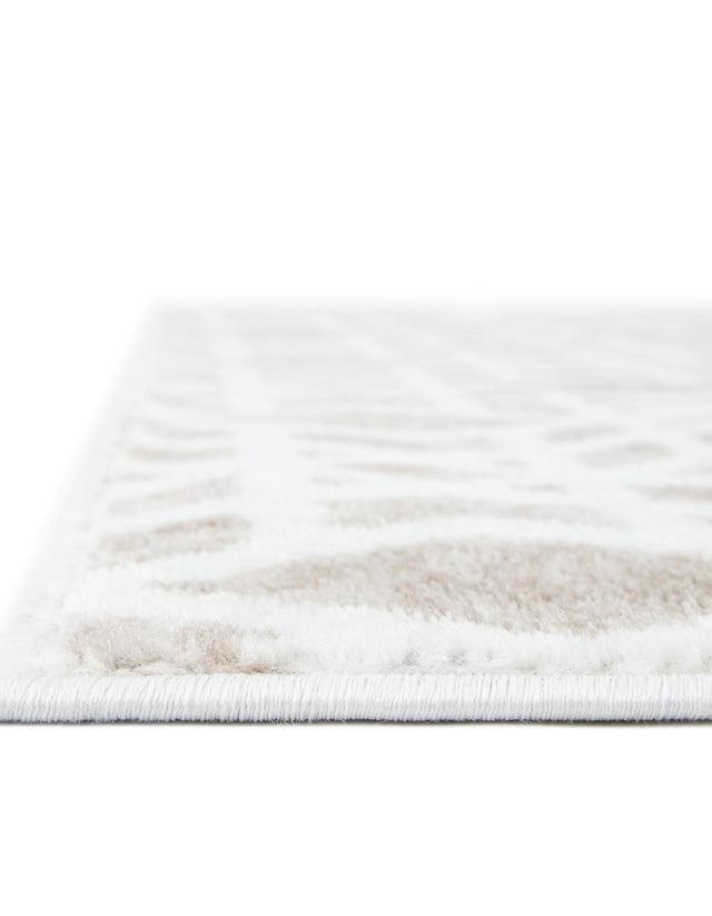Ivory 2' 7 x 10' Laguna Runner Area Rug 100% Polypropylene Modern Contemporary Carpet for Bedrooms, Living Room, Dining, Office for Sale at Rug Engine