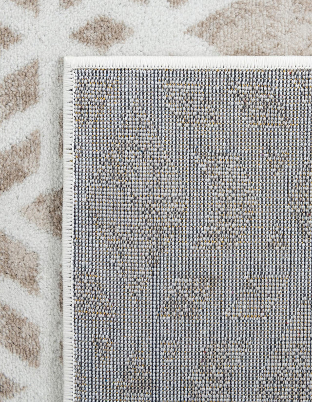 Ivory 2' 7 x 8' Laguna Runner Area Rug 100% Polypropylene Modern Contemporary Carpet for Bedrooms, Living Room, Dining, Office for Sale at Rug Engine