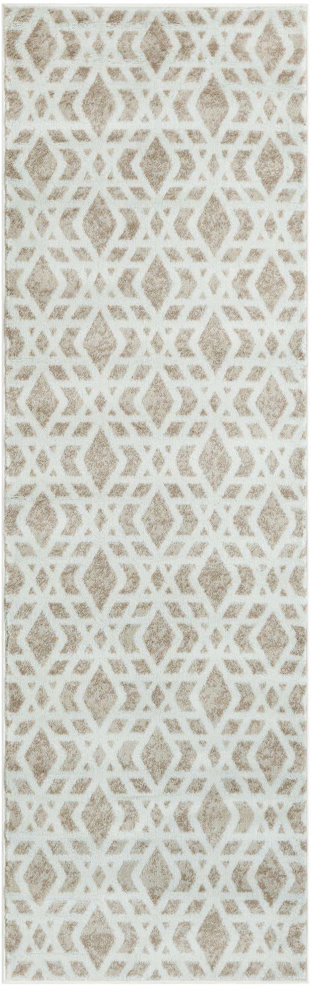 Ivory 2' 7 x 8' Laguna Runner Area Rug 100% Polypropylene Modern Contemporary Carpet for Bedrooms, Living Room, Dining, Office for Sale at Rug Engine