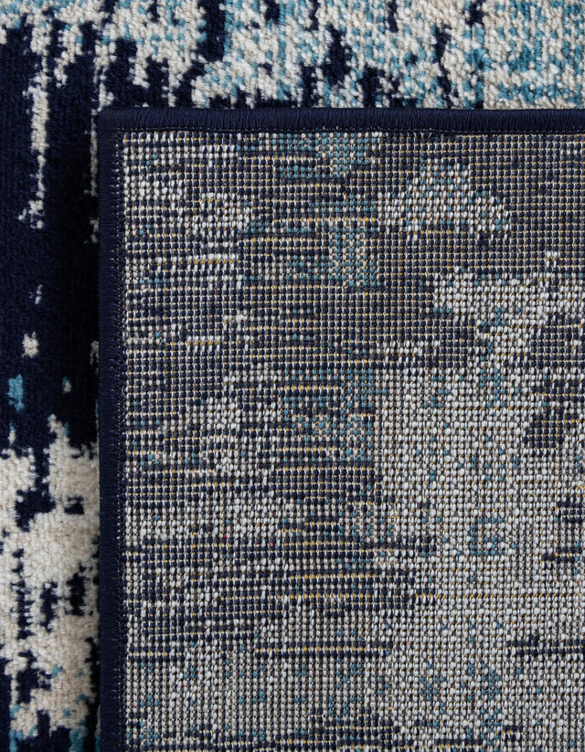 Navy Blue 2' 7 x 10' Laguna Runner Area Rug 100% Polypropylene Modern Contemporary Carpet for Bedrooms, Living Room, Dining, Office for Sale at Rug Engine
