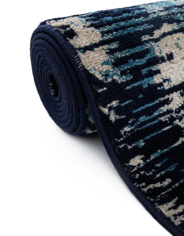 Navy Blue 7' 10 x 7' 10 Laguna Square Area Rug 100% Polypropylene Modern Contemporary Carpet for Bedrooms, Living Room, Dining, Office for Sale at Rug Engine