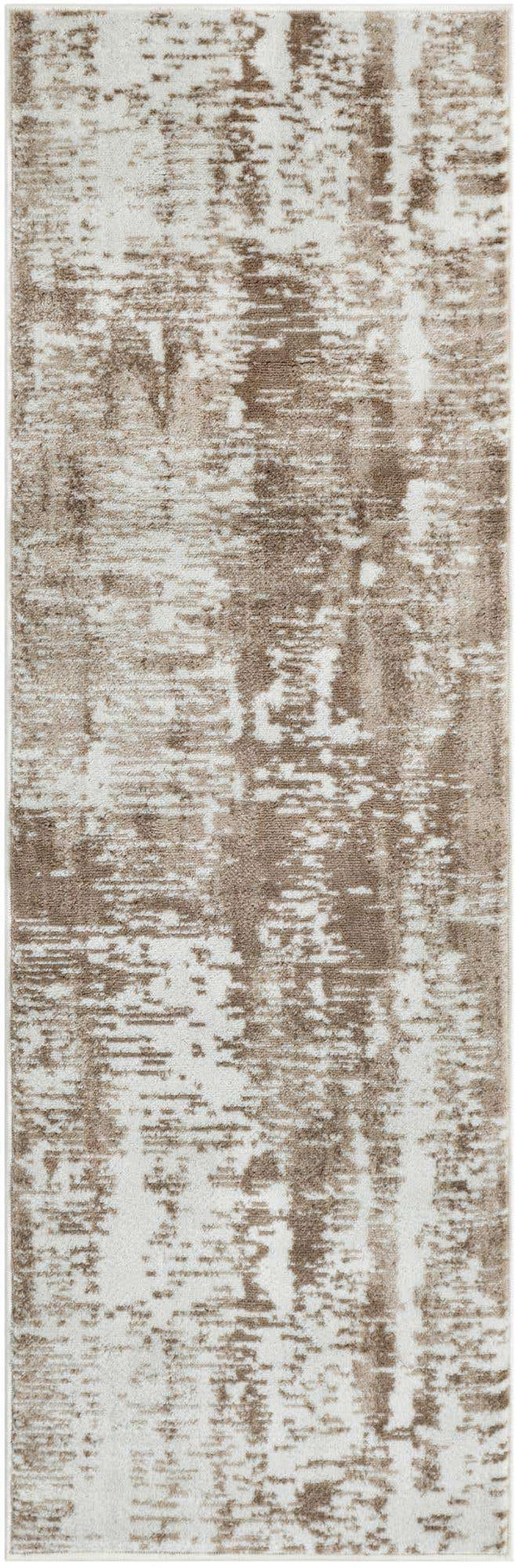 Ivory 2' x 6' 1 Laguna Runner Area Rug 100% Polypropylene Modern Contemporary Carpet for Bedrooms, Living Room, Dining, Office for Sale at Rug Engine