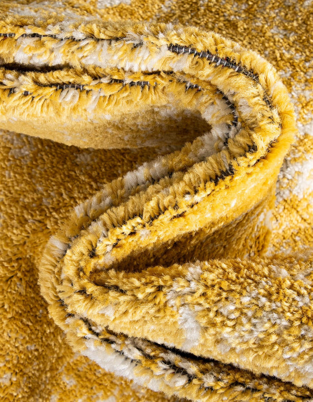 Yellow 12' x 12' Bromley Square Area Rug 100% Polypropylene With Cotton Backing Vintage Distressed Colorful Traditional Carpet for Living Dining Rooms Offices for Sale at Rug Engine