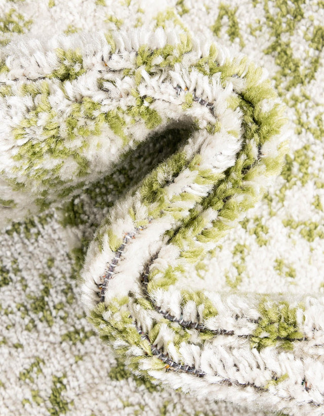 Green 12' x 12' Bromley Square Area Rug 100% Polypropylene With Cotton Backing Vintage Distressed Colorful Traditional Carpet for Living Dining Rooms Offices for Sale at Rug Engine