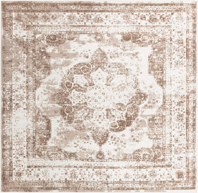 Beige 10' x 10' Sofia Square Area Rug