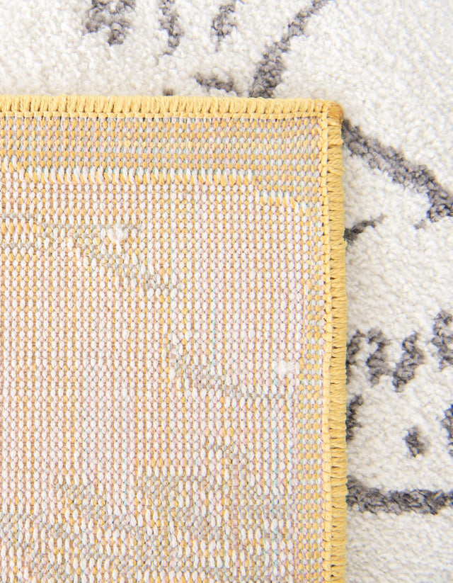 Ivory and Gray 3' 11 x 5' 11 Whimsy Kids Rectangle Area Rug for Baby Nursery, Toddler Playroom, Bedrooms